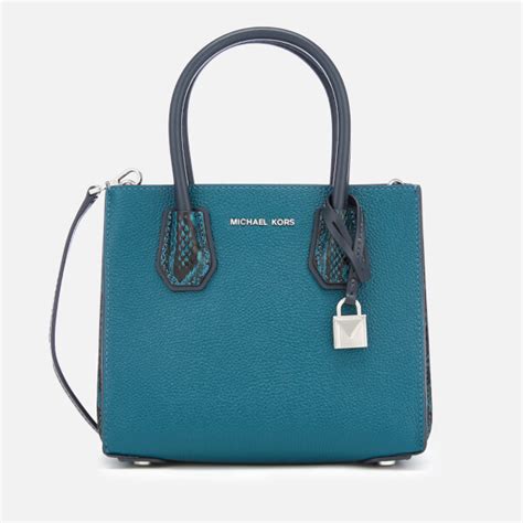 michael kors mercer medium messenger luxe teal|Amazon.com: Michael Kors Mercer Medium.